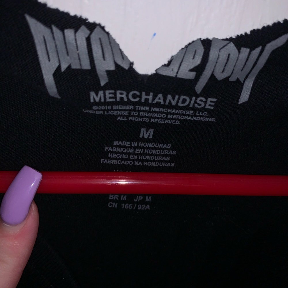 Justin Bieber Purpose Tour Merch
